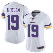 Women's Nike Minnesota Vikings #19 Adam Thielen Elite White NFL Jersey