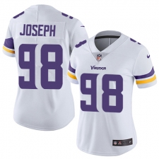 Women's Nike Minnesota Vikings #98 Linval Joseph White Vapor Untouchable Limited Player NFL Jersey