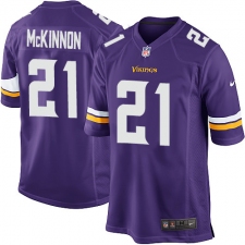 Men's Nike Minnesota Vikings #21 Jerick McKinnon Game Purple Team Color NFL Jersey