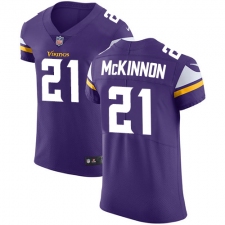 Men's Nike Minnesota Vikings #21 Jerick McKinnon Purple Team Color Vapor Untouchable Elite Player NFL Jersey