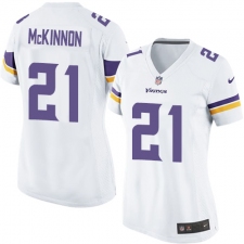 Women's Nike Minnesota Vikings #21 Jerick McKinnon Game White NFL Jersey