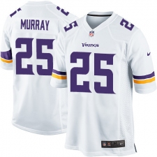 Men's Nike Minnesota Vikings #25 Latavius Murray Game White NFL Jersey