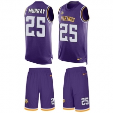 Men's Nike Minnesota Vikings #25 Latavius Murray Limited Purple Tank Top Suit NFL Jersey