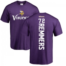 NFL Nike Minnesota Vikings #72 Mike Remmers Purple Backer T-Shirt