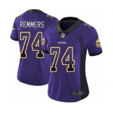 Women's Nike Minnesota Vikings #74 Mike Remmers Limited Purple Rush Drift Fashion NFL Jersey