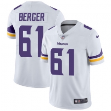 Youth Nike Minnesota Vikings #61 Joe Berger White Vapor Untouchable Limited Player NFL Jersey