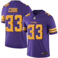 Youth Nike Minnesota Vikings #33 Dalvin Cook Limited Purple Rush Vapor Untouchable NFL Jersey