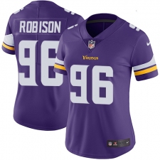 Women's Nike Minnesota Vikings #96 Brian Robison Purple Team Color Vapor Untouchable Limited Player NFL Jersey