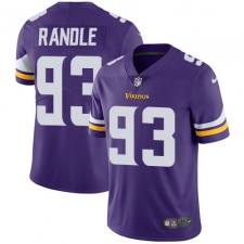 Youth Nike Minnesota Vikings #93 John Randle Purple Team Color Vapor Untouchable Limited Player NFL Jersey