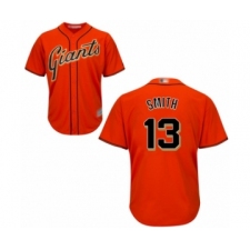 Youth San Francisco Giants #13 Will Smith Authentic Orange Alternate Cool Base Baseball Jersey