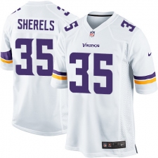 Men's Nike Minnesota Vikings #35 Marcus Sherels Game White NFL Jersey