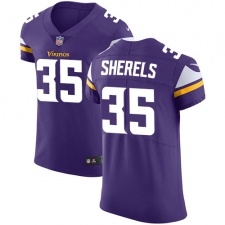 Men's Nike Minnesota Vikings #35 Marcus Sherels Purple Team Color Vapor Untouchable Elite Player NFL Jersey