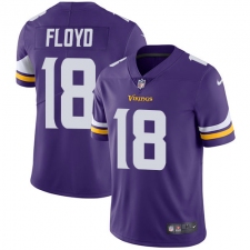 Men's Nike Minnesota Vikings #18 Michael Floyd Purple Team Color Vapor Untouchable Limited Player NFL Jersey