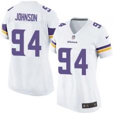 Women's Nike Minnesota Vikings #94 Jaleel Johnson Game White NFL Jersey