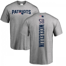 NFL Nike New England Patriots #58 Shea McClellin Ash Backer T-Shirt