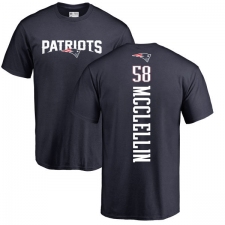 NFL Nike New England Patriots #58 Shea McClellin Navy Blue Backer T-Shirt