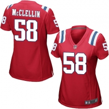 Women's Nike New England Patriots #58 Shea McClellin Game Red Alternate NFL Jersey