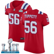Men's Nike New England Patriots #56 Andre Tippett Red Alternate Vapor Untouchable Elite Player Super Bowl LII NFL Jersey