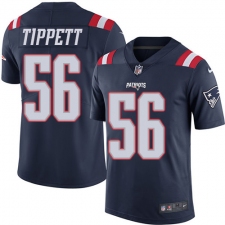Youth Nike New England Patriots #56 Andre Tippett Limited Navy Blue Rush Vapor Untouchable NFL Jersey