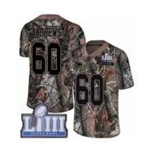 Youth Nike New England Patriots #60 David Andrews Camo Untouchable Limited Super Bowl LIII Bound NFL Jersey