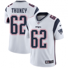 Youth Nike New England Patriots #62 Joe Thuney White Vapor Untouchable Limited Player NFL Jersey