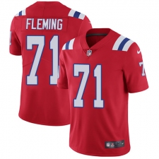 Men's Nike New England Patriots #71 Cameron Fleming Red Alternate Vapor Untouchable Limited Player NFL Jersey