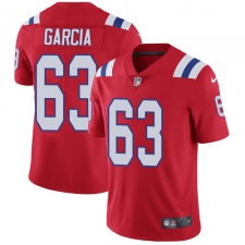 Men's Nike New England Patriots #63 Antonio Garcia Red Alternate Vapor Untouchable Limited Player NFL Jersey