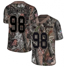 Youth Nike New England Patriots #98 Trey Flowers Camo Untouchable Limited NFL Jersey