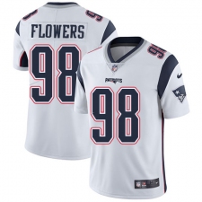 Youth Nike New England Patriots #98 Trey Flowers White Vapor Untouchable Limited Player NFL Jersey