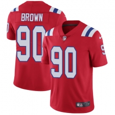 Youth Nike New England Patriots #90 Malcom Brown Red Alternate Vapor Untouchable Limited Player NFL Jersey