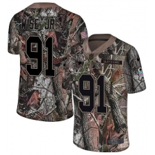 Men's Nike New England Patriots #91 Deatrich Wise Jr Camo Rush Realtree Limited NFL Jersey