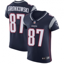 Men's Nike New England Patriots #87 Rob Gronkowski Navy Blue Team Color Vapor Untouchable Elite Player NFL Jersey
