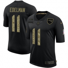Men's New England Patriots #11 Julian Edelman Camo 2020 Salute To Service Limited Jersey