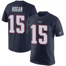 Nike New England Patriots #15 Chris Hogan Navy Blue Rush Pride Name & Number T-Shirt