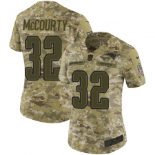 Women's Nike New England Patriots #32 Devin McCourty Limited Camo 2018 Salute to Service NFL Jersey
