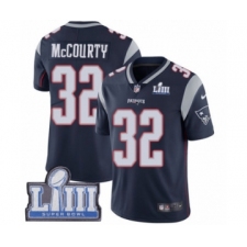 Youth Nike New England Patriots #32 Devin McCourty Navy Blue Team Color Vapor Untouchable Limited Player Super Bowl LIII Bound NFL Jersey