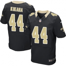 Men's Nike New Orleans Saints #44 Hau'oli Kikaha Black Team Color Vapor Untouchable Elite Player NFL Jersey