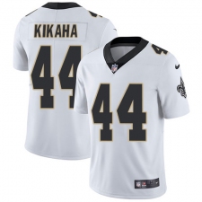 Men's Nike New Orleans Saints #44 Hau'oli Kikaha White Vapor Untouchable Limited Player NFL Jersey