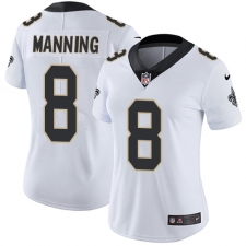 Women's Nike New Orleans Saints #8 Archie Manning White Vapor Untouchable Limited Player NFL Jersey