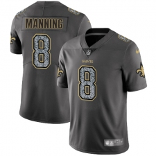 Youth Nike New Orleans Saints #8 Archie Manning Gray Static Vapor Untouchable Limited NFL Jersey