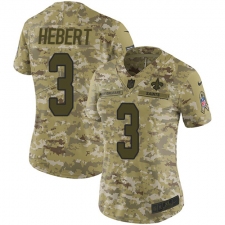 Women's Nike New Orleans Saints #3 Bobby Hebert Limited Camo 2018 Salute to Service NFL Jersey