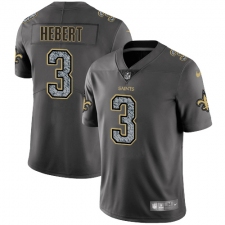 Youth Nike New Orleans Saints #3 Bobby Hebert Gray Static Vapor Untouchable Limited NFL Jersey