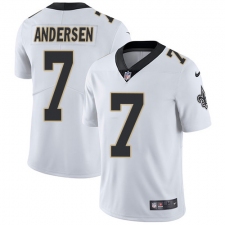 Youth Nike New Orleans Saints #7 Morten Andersen White Vapor Untouchable Limited Player NFL Jersey