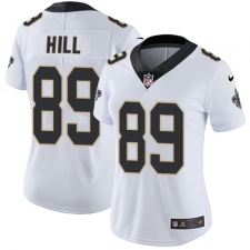 Women's Nike New Orleans Saints #89 Josh Hill White Vapor Untouchable Limited Player NFL Jersey