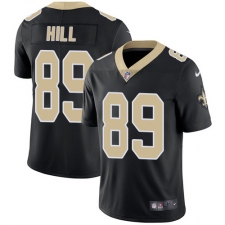 Youth Nike New Orleans Saints #89 Josh Hill Black Team Color Vapor Untouchable Limited Player NFL Jersey