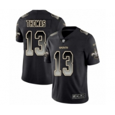 Men's New Orleans Saints #13 Michael Thomas Limited Black Smoke Fashion Football Jersey