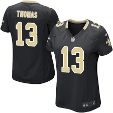 Women's Nike New Orleans Saints #13 Michael Thomas Game Black Team Color NFL Jersey