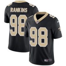 Youth Nike New Orleans Saints #98 Sheldon Rankins Black Team Color Vapor Untouchable Limited Player NFL Jersey