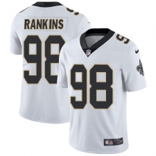 Youth Nike New Orleans Saints #98 Sheldon Rankins White Vapor Untouchable Limited Player NFL Jersey