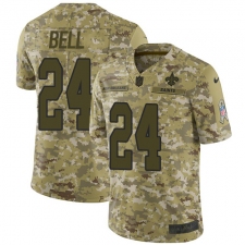 Men's Nike New Orleans Saints #24 Vonn Bell Limited Camo 2018 Salute to Service NFL Jersey